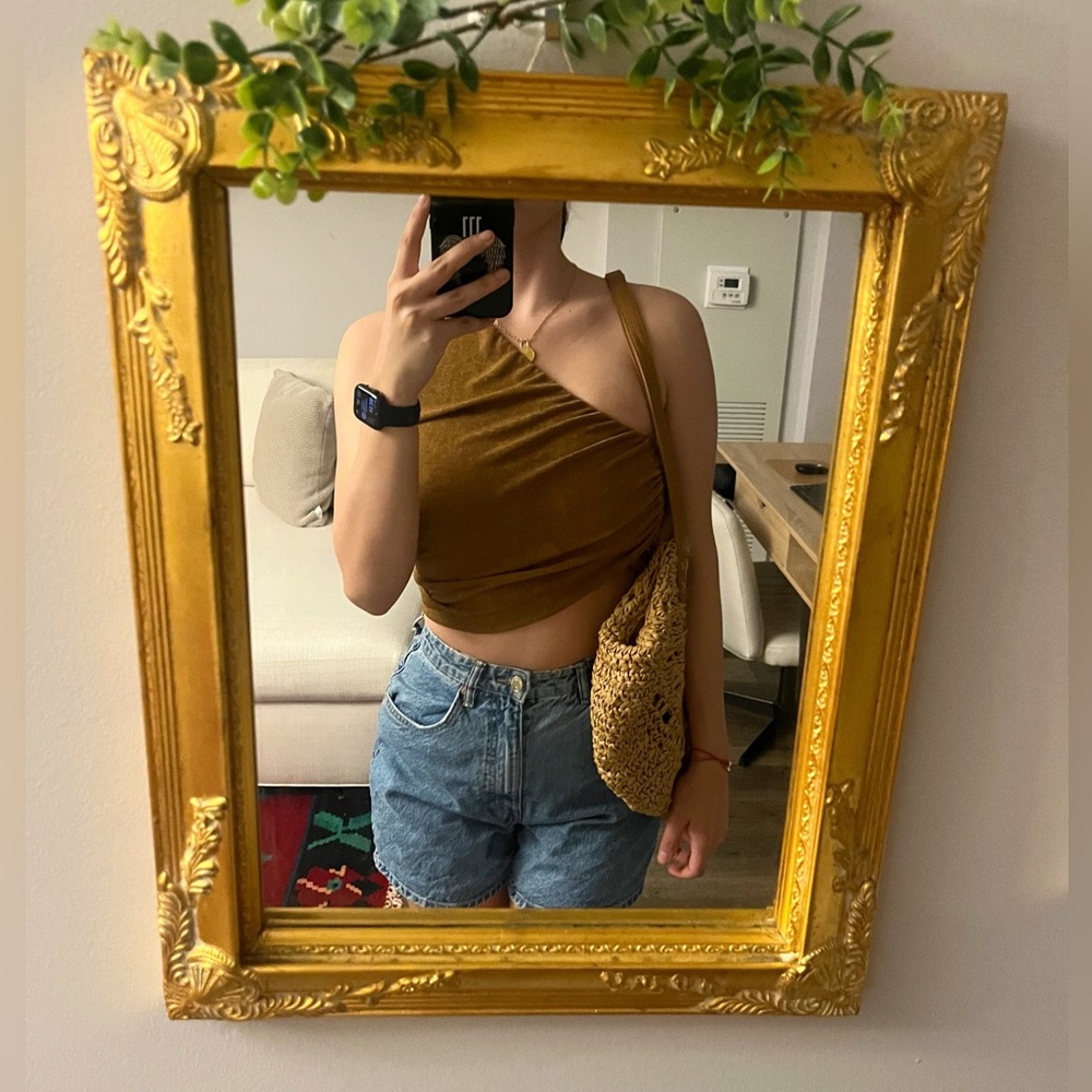 Glitter One Shoulder Top